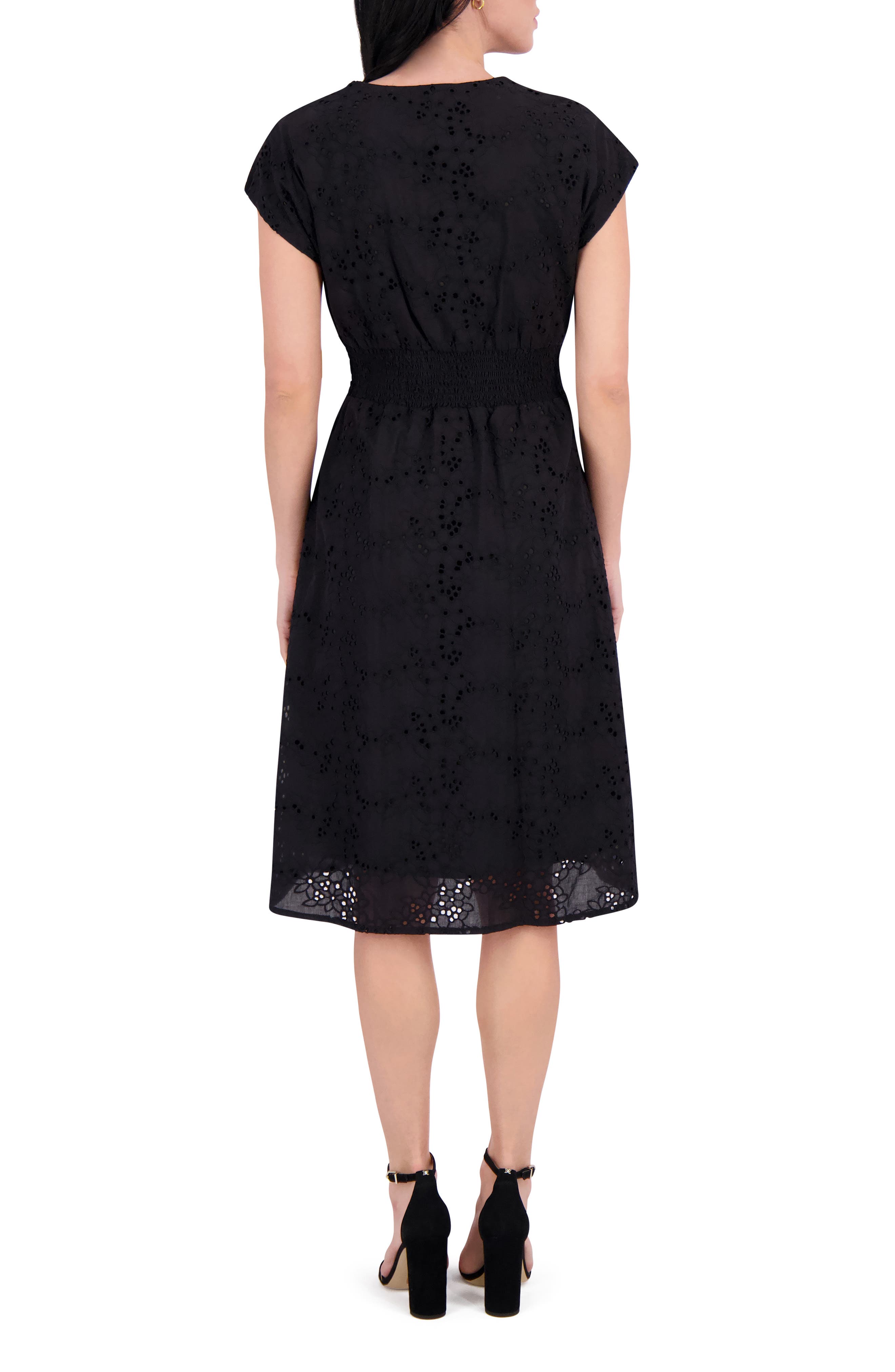 Kensie Eyelet Cotton Dress