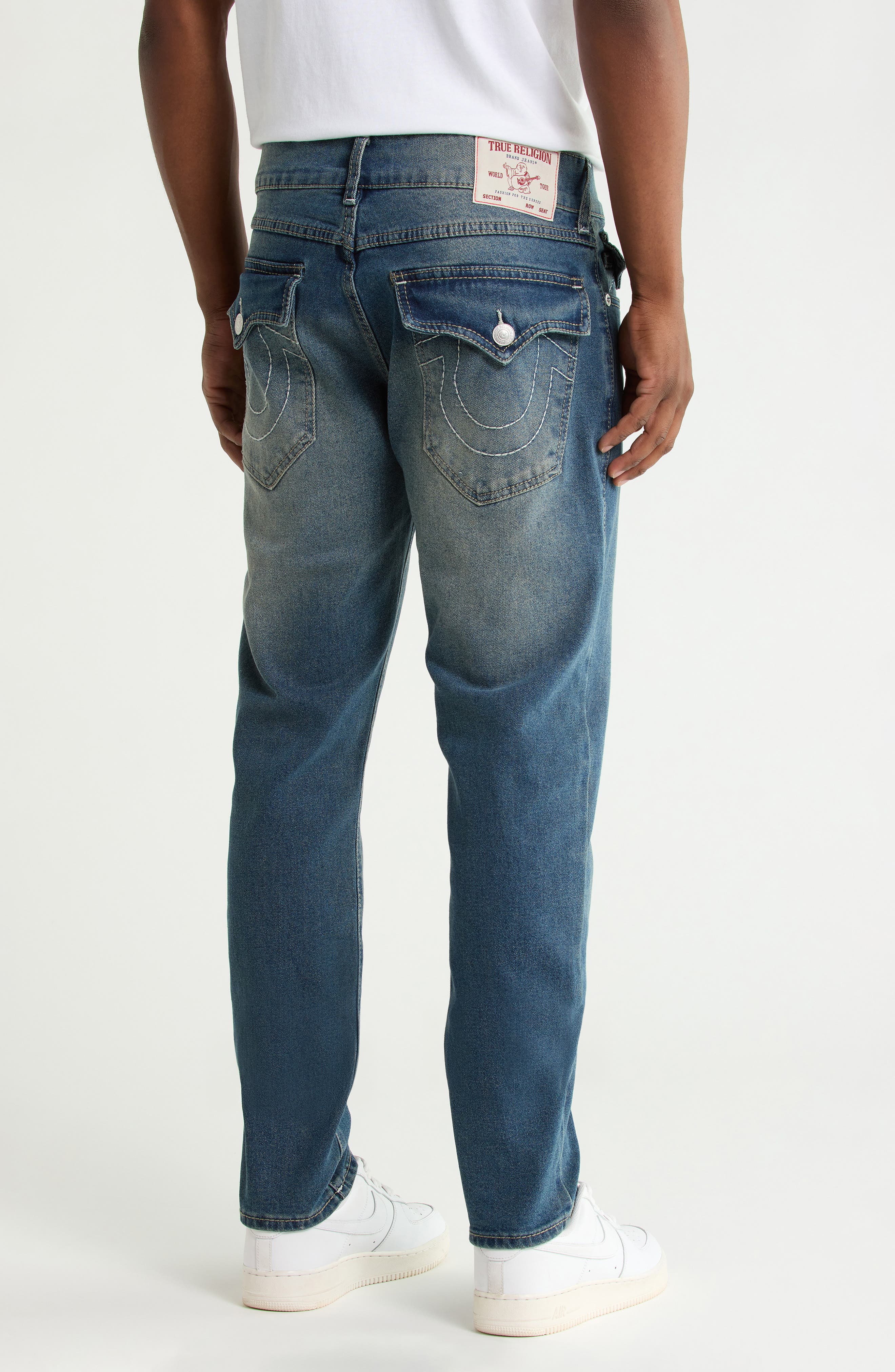 True Religion Rocco Big T Flap Skinny Jeans