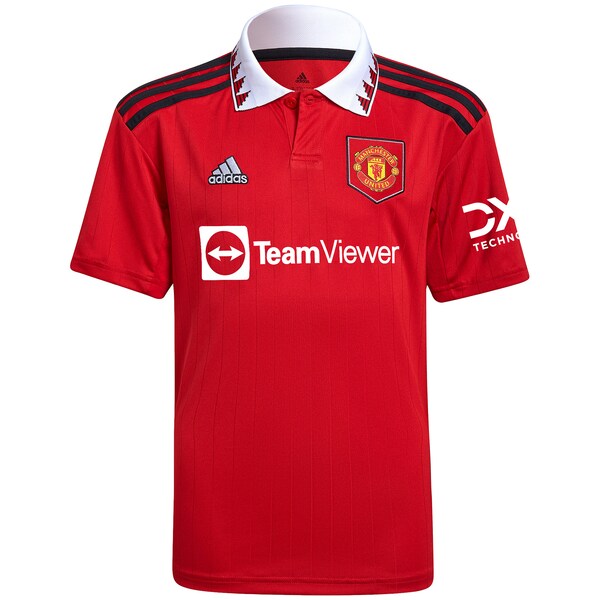 Diogo Dalot Manchester United adidas Youth 2022/23 Home Replica Player Jersey - Red