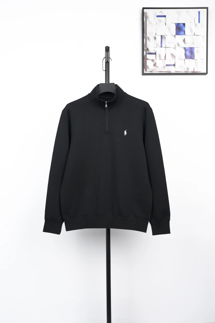 Ralph Lauren Black Pony Embroidered Scuba Polo Sweatshirt product photo from LabelPicks