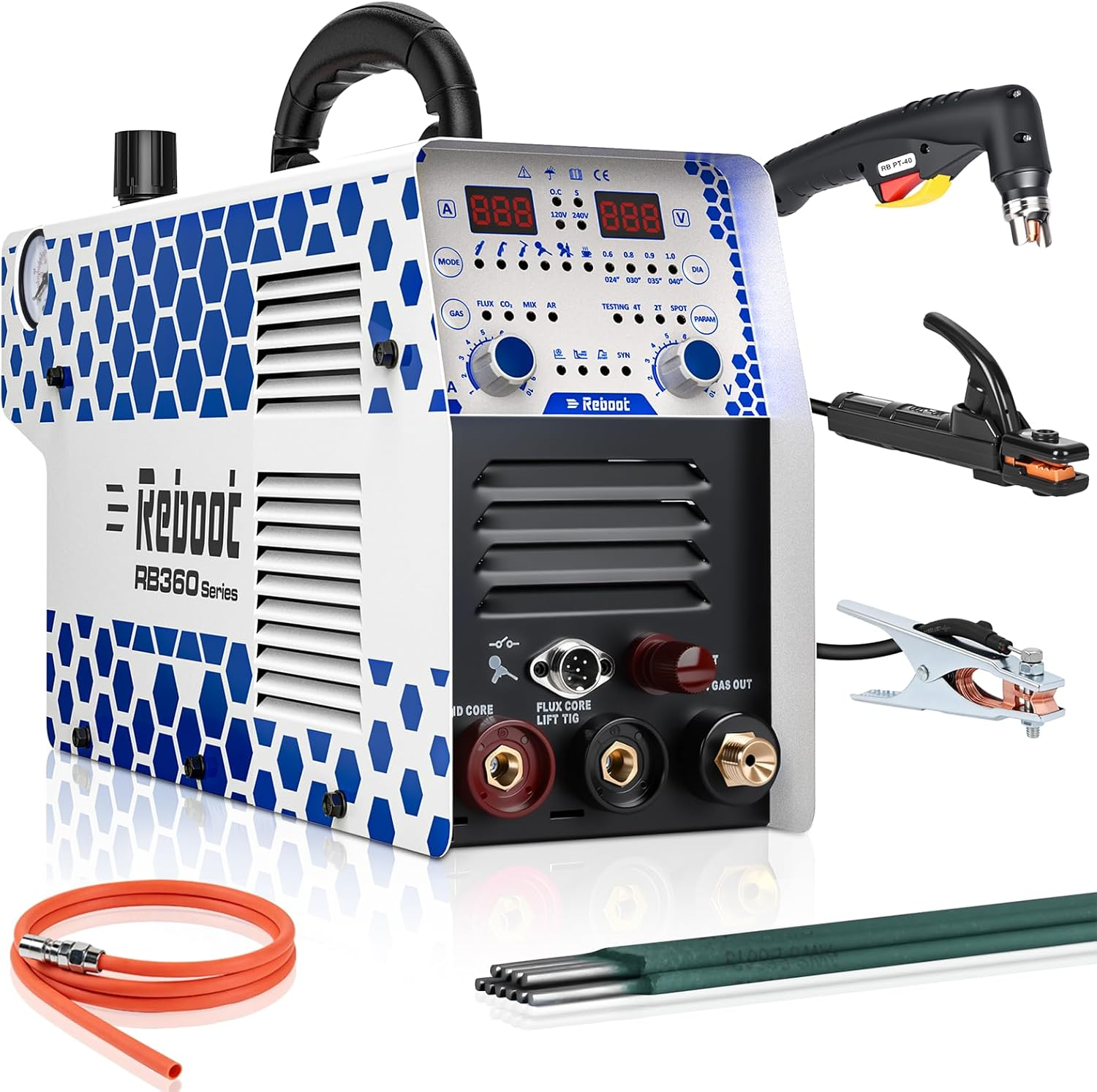 Reboot 130A Plasma Cutter Welder Combo, 120V/240V Dual Voltage