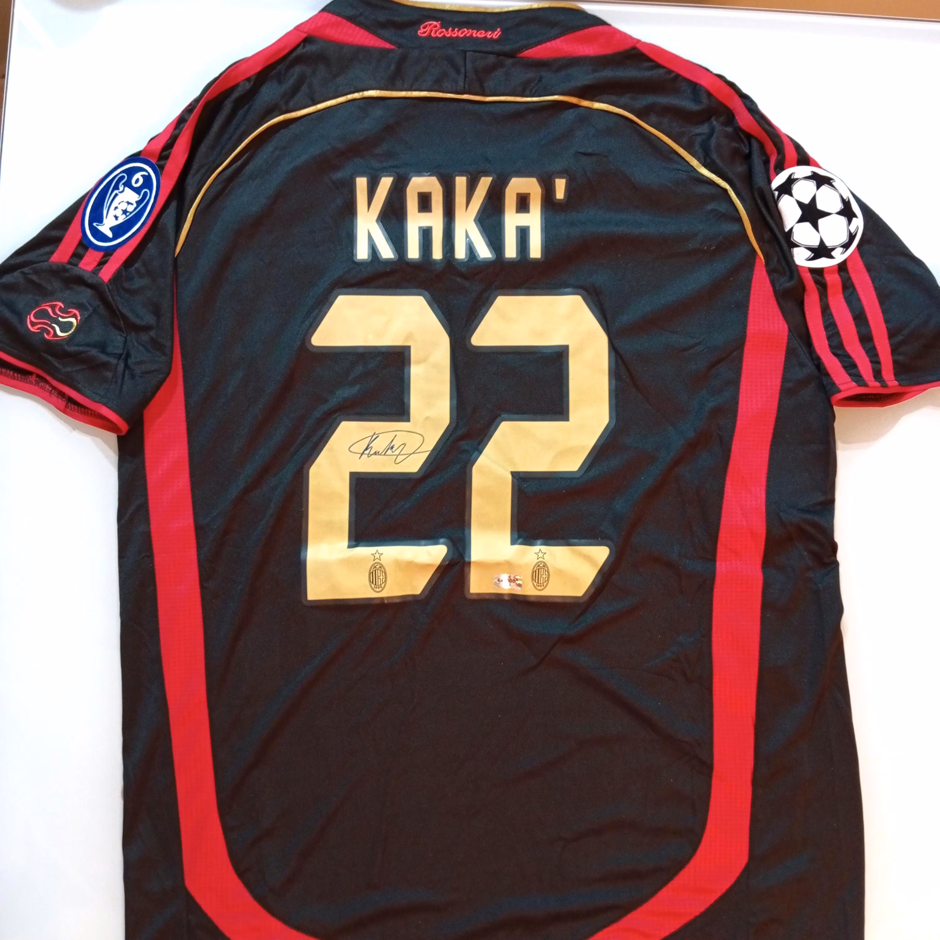 Ricardo Kaka Signed Autographed AC Milan Football Shirt With COA