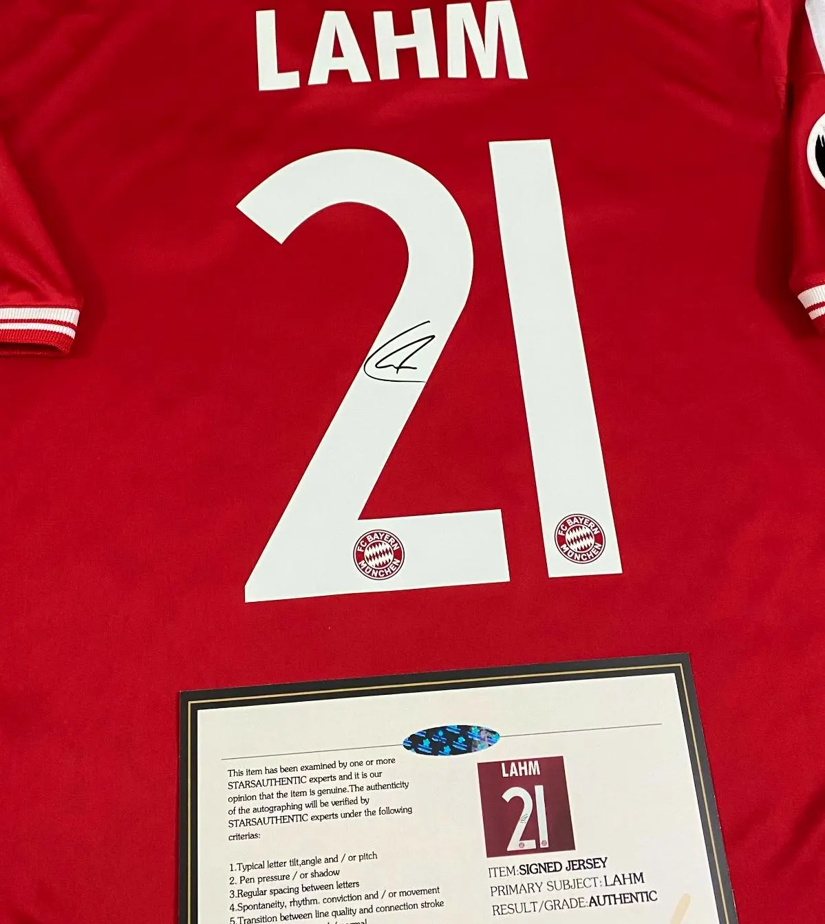 Philipp Lahm SIGNED Bayern 12/13 UCL Final Home Jersey/Shirt - COA - 2012 Retro