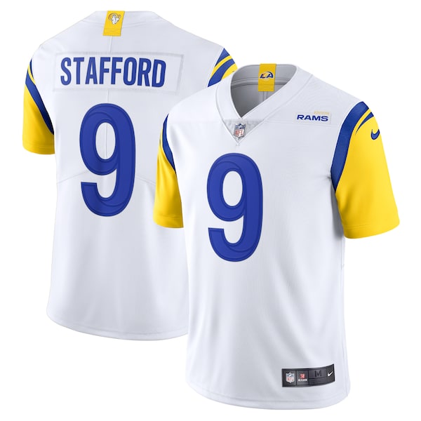Matthew Stafford Los Angeles Rams Nike Alternate Vapor Limited Jersey - White/Cream/Royal