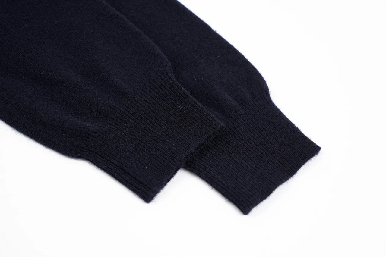 Miu Miu Navy Contrast Stripe Polo Sweater product photo from LabelPicks