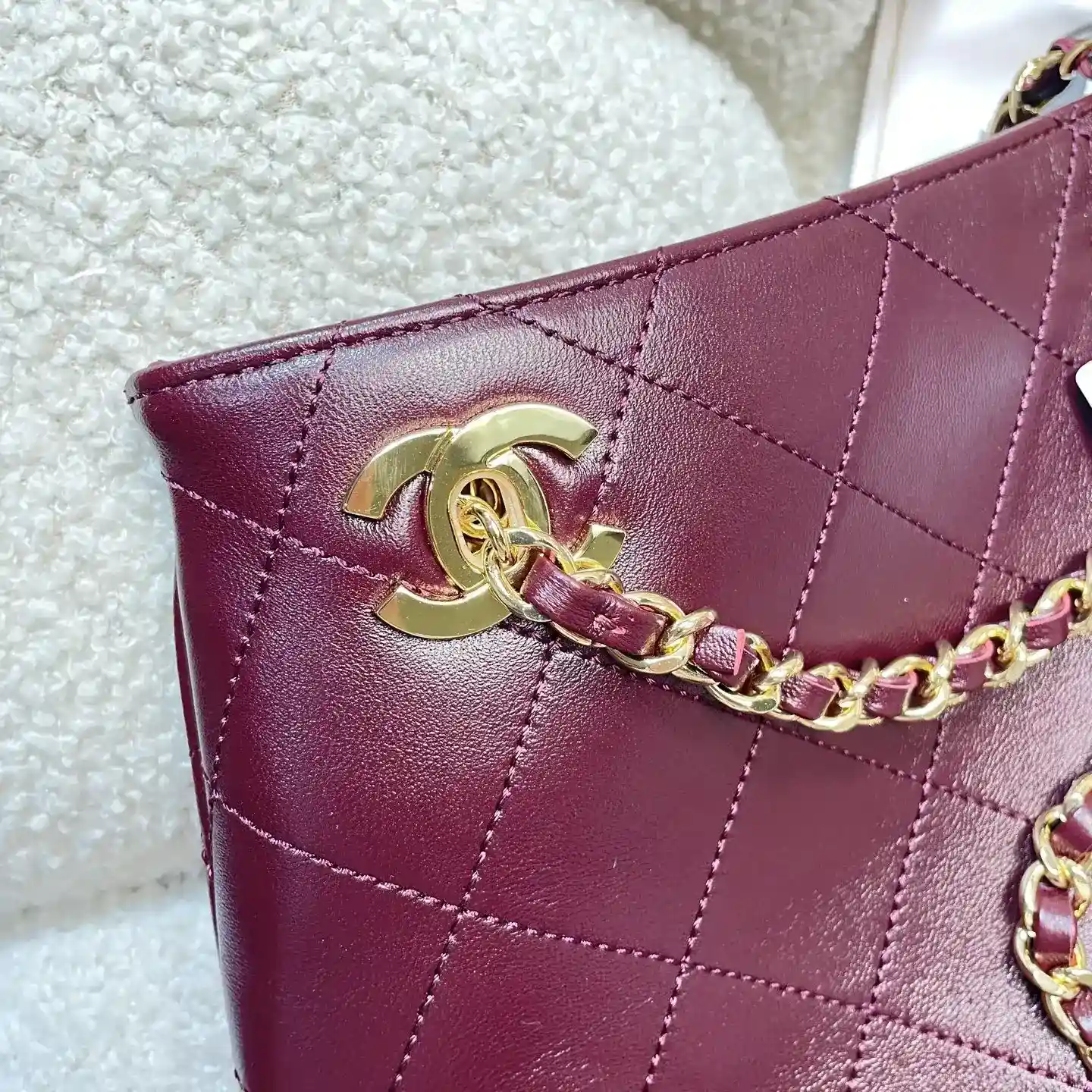 Chanel Gold Quilted Leather Tote Bag product photo from LabelPicks