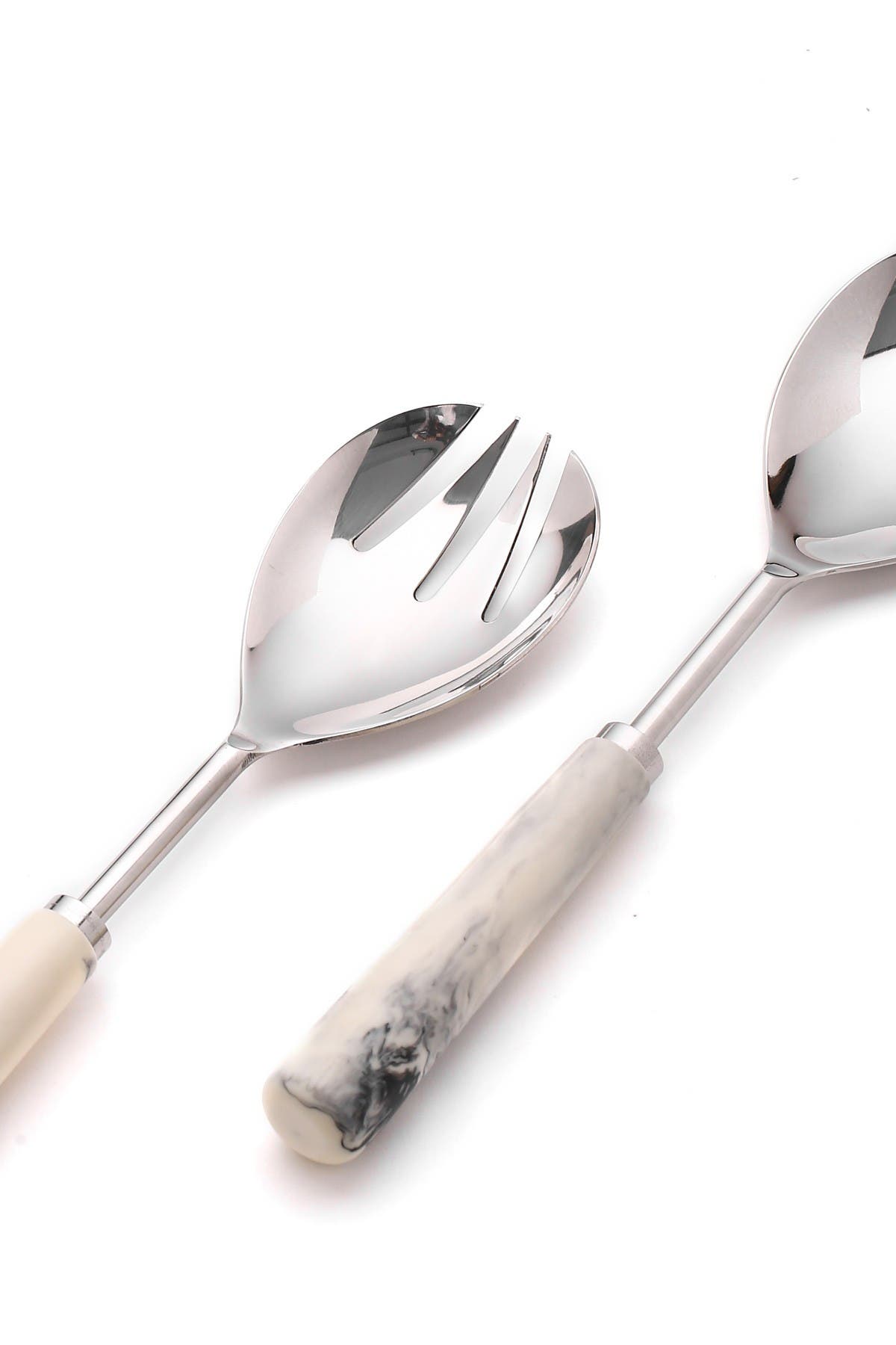 Tiramisu Resin & Metal Salad Server 2-Piece Set