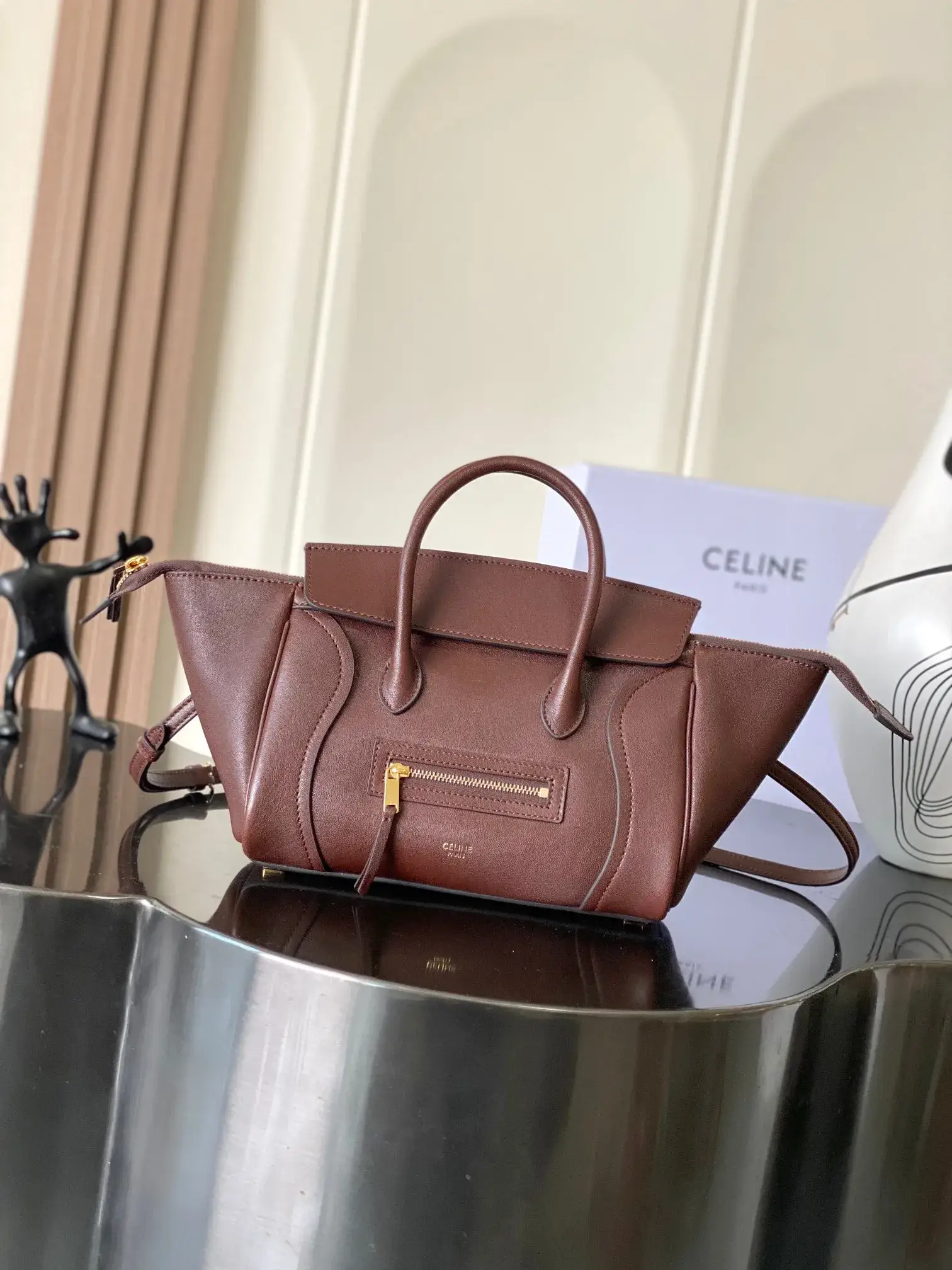 Celine Lambskin Luggage Top Handle Bag product photo from LabelPicks