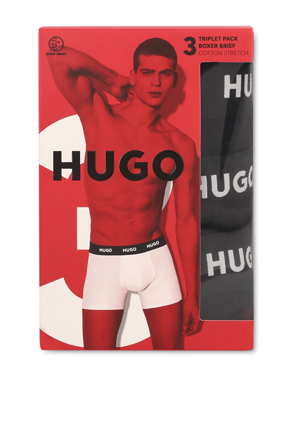 HUGO מארז שלושה תחתוני בוקסר