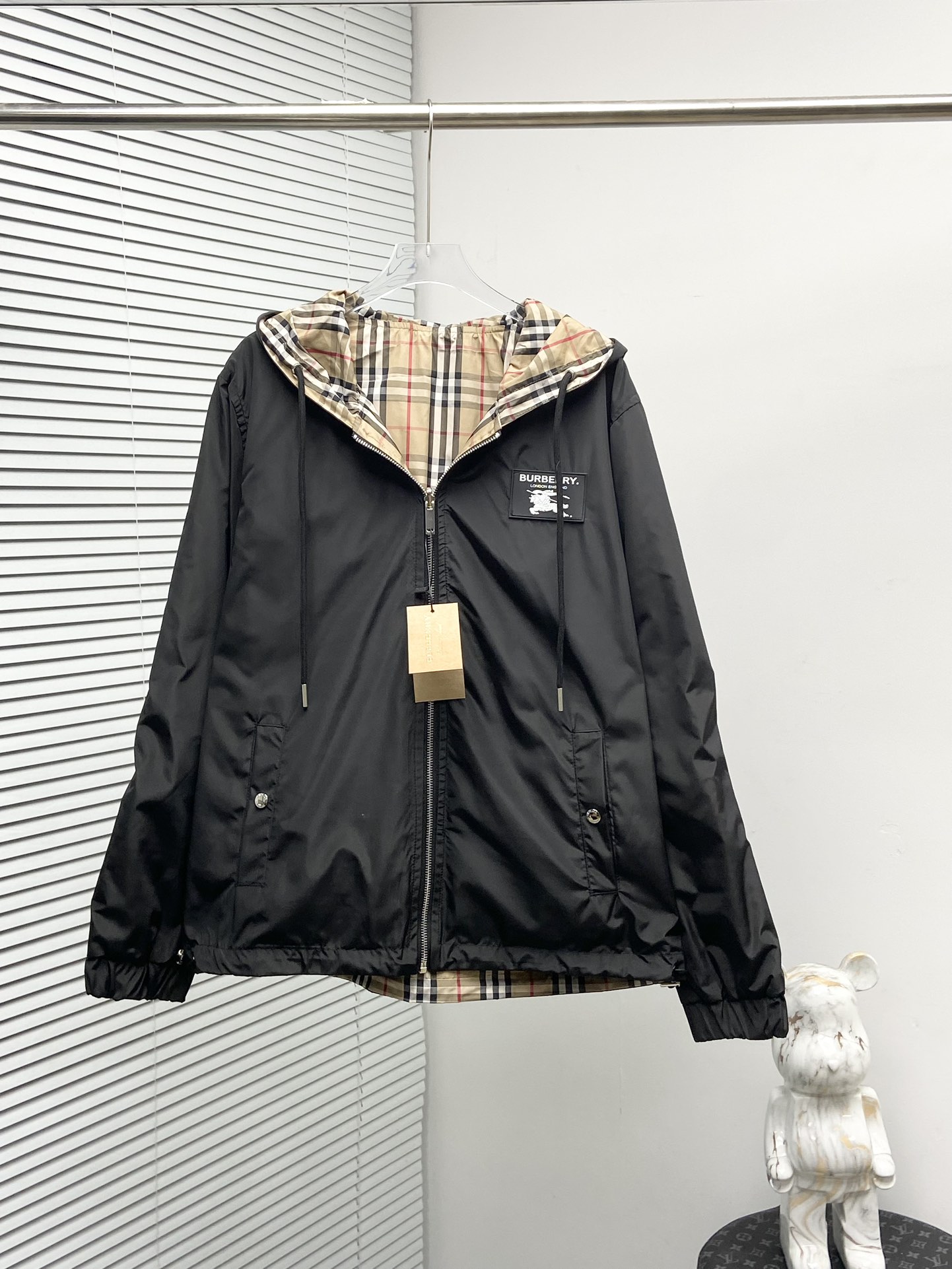 0918 New Unisex Plaid Cotton Blend Zip-Up Hoodie Jacket