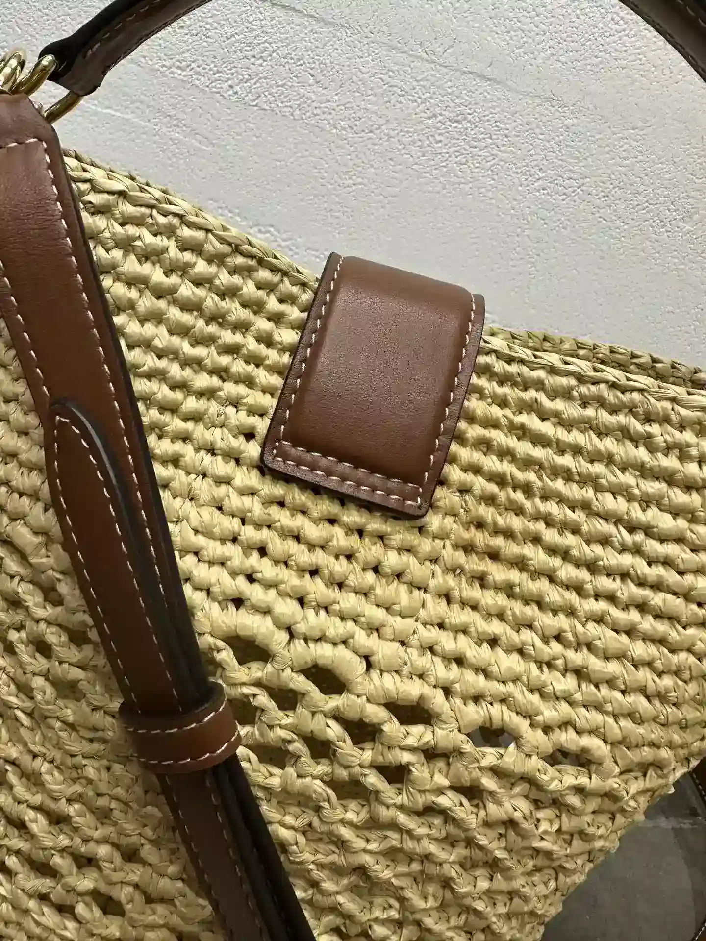 Celine Louise Woven Leather Bucket Bag product photo from LabelPicks