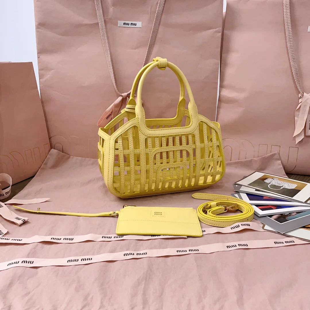 Miu Miu Woven Leather Top Handle Bag product photo from LabelPicks