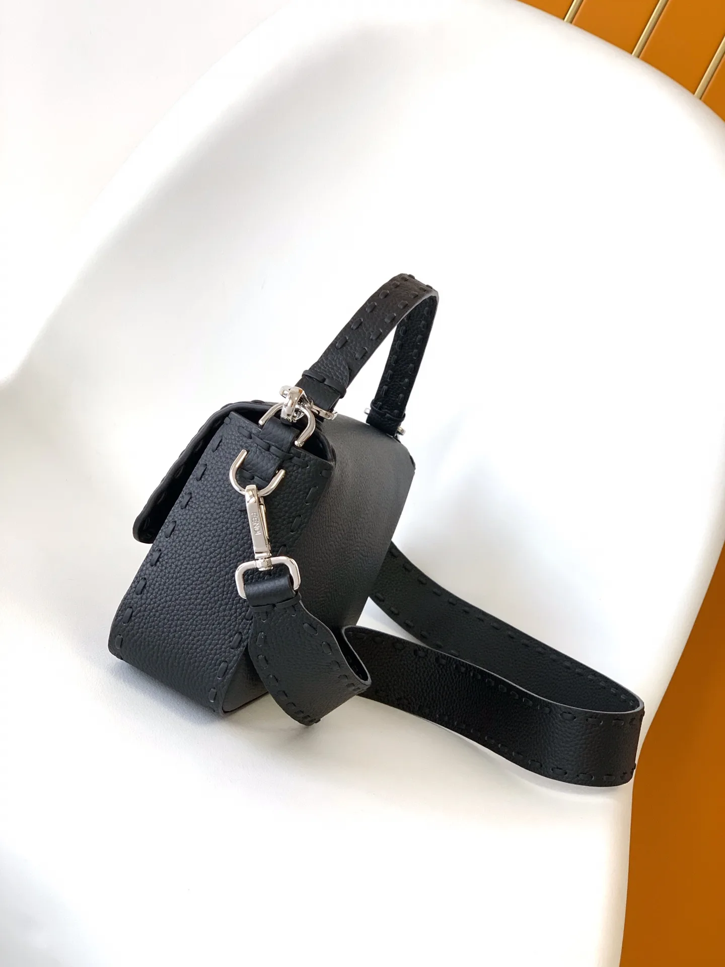 Fendi Grained Leather Shoulder Bag product photo from LabelPicks