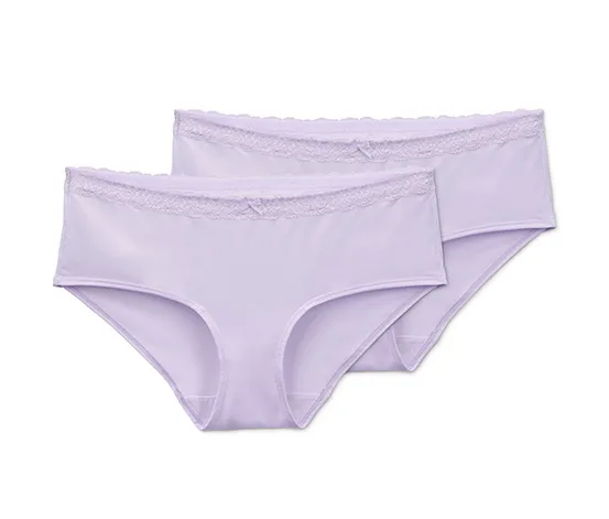 2 Pantys, fliederfarben