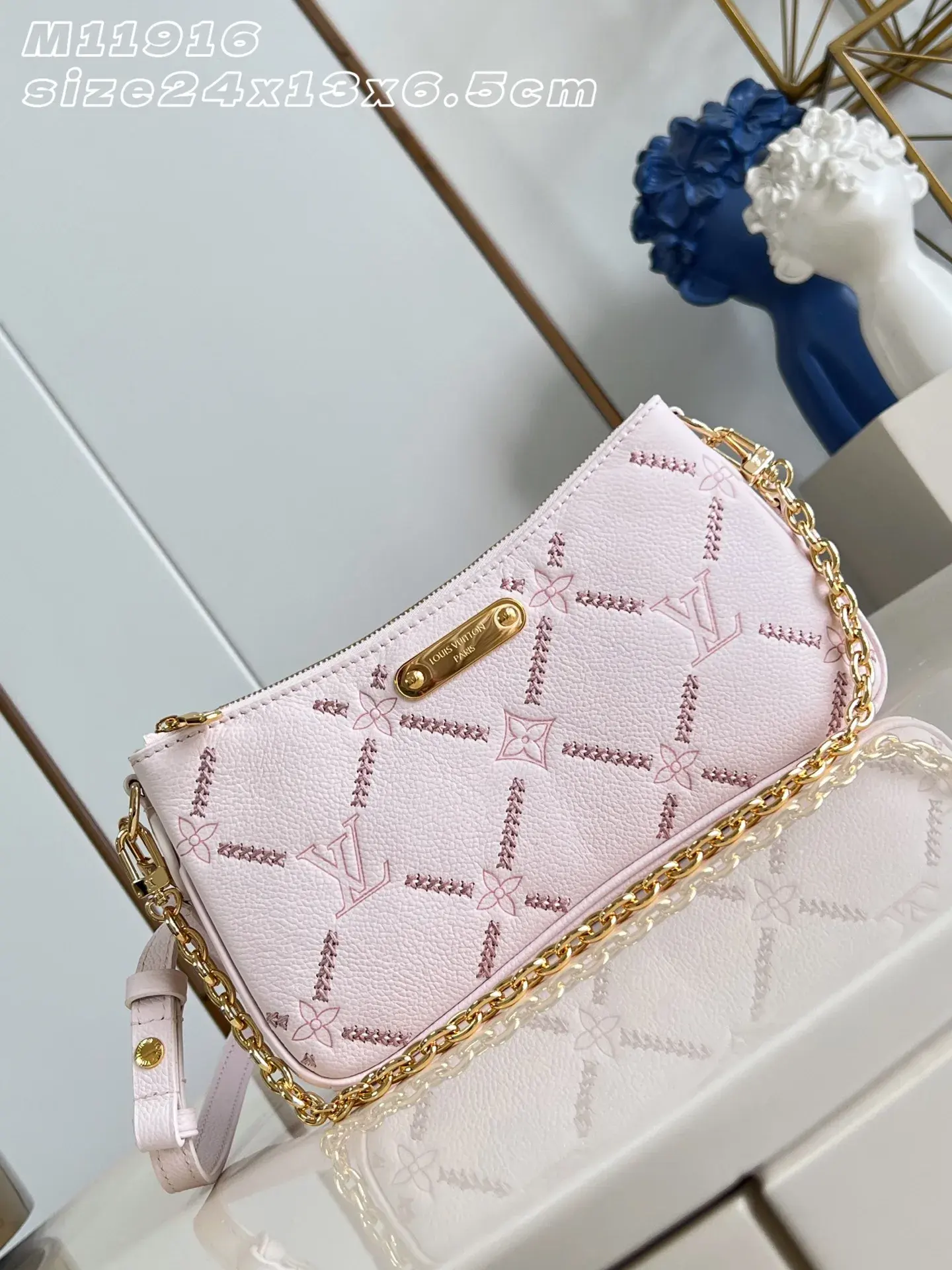 Louis Vuitton Pink Pochette Calfskin Shoulder Bag product photo from LabelPicks