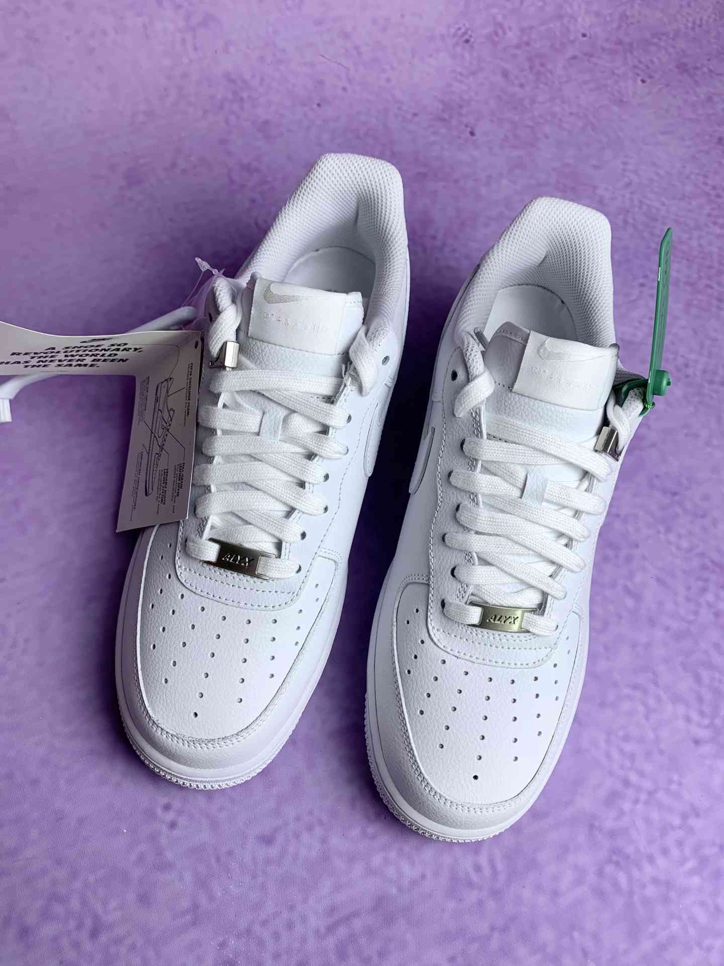 1017 ALYX 9SM x Nike Air Force 1 Low SP “Triple White” - White/White/White