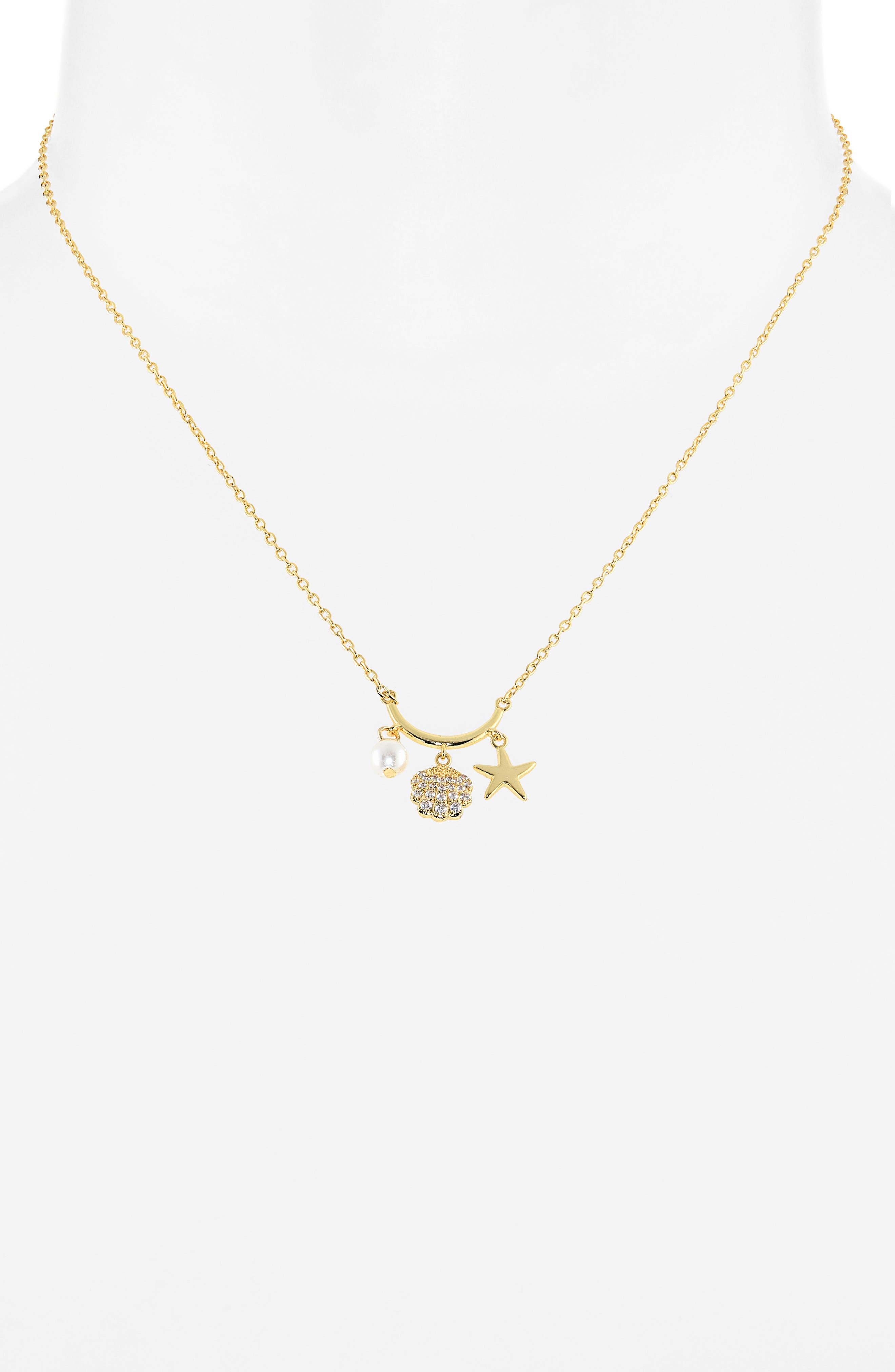 ARGENTO VIVO Seashell Charm Necklace