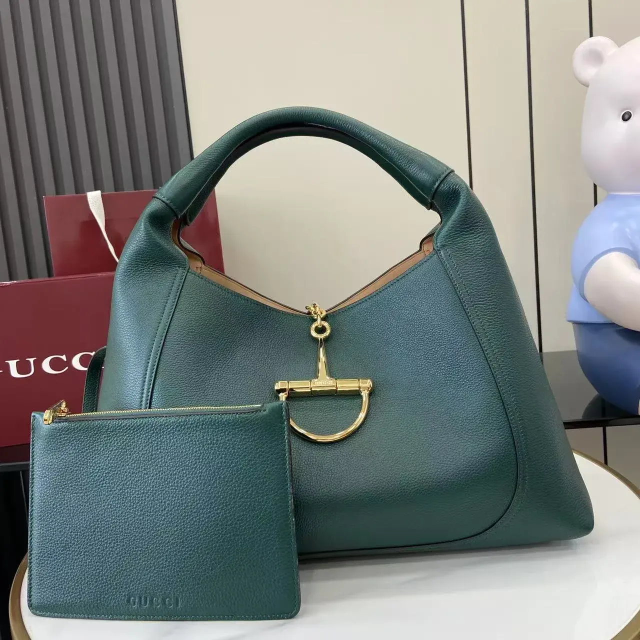 Gucci Grained Leather Shoulder Bag product photo from LabelPicks