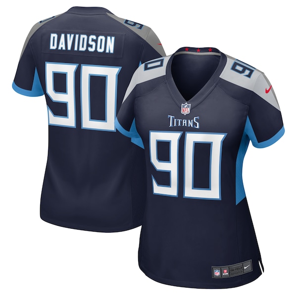 Marlon Davidson Tennessee Titans Nike Women's  Game Jersey -  Navy