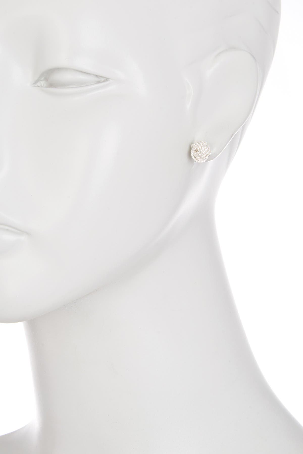 ARGENTO VIVO Textured Knot Stud Earrings