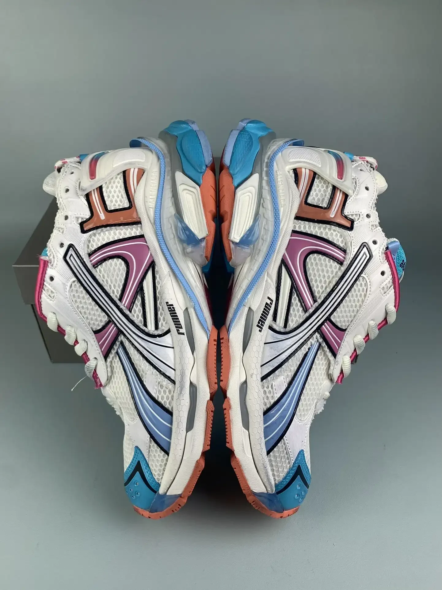 Runner Sneaker in White/Yellow/Pink/Blue product photo from LabelPicks