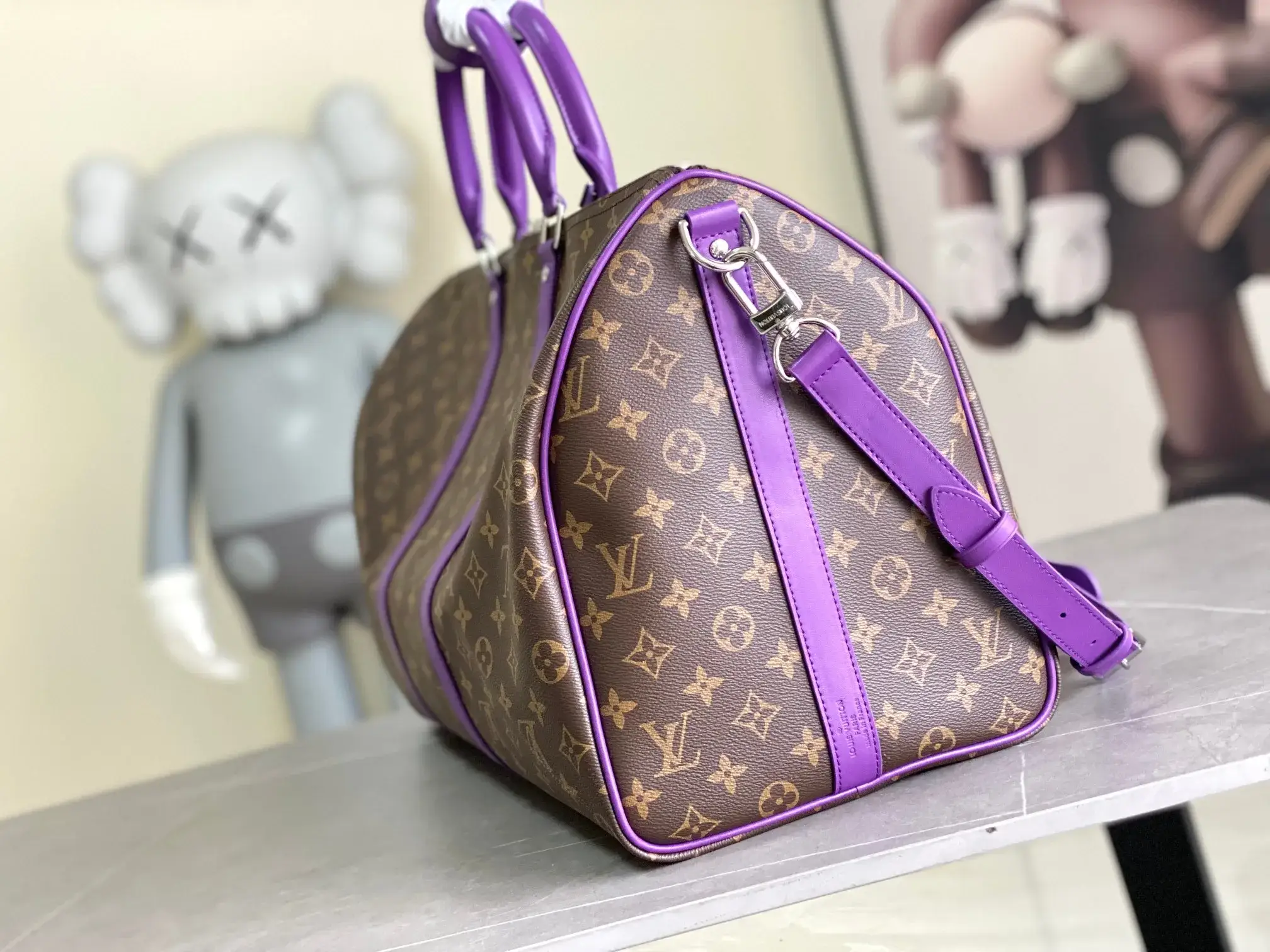 Louis Vuitton Gold Keepall Monogram Canvas Tote Bag product photo from LabelPicks