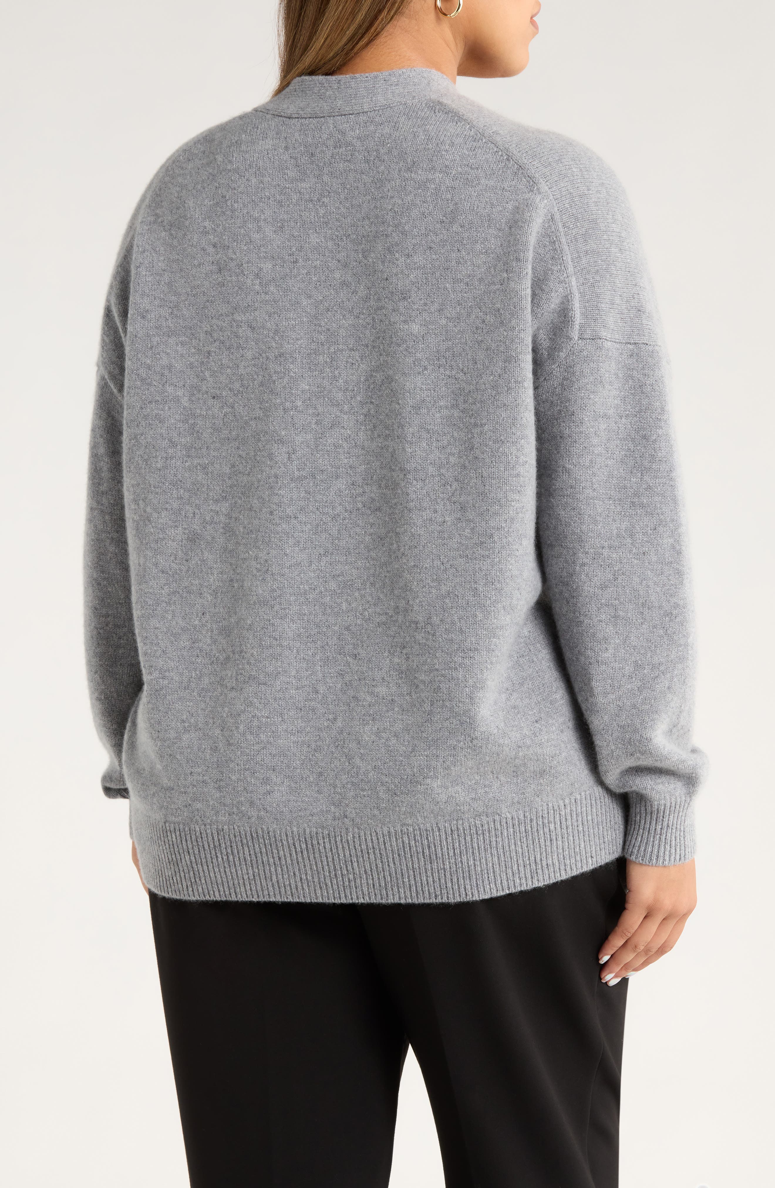Nordstrom Wool & Cashmere Boyfriend Cardigan