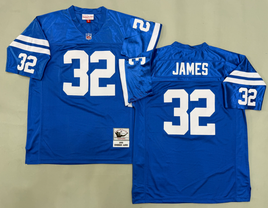 Edgerrin James Indianapolis Colts Authentic Throwback Retired Player Jersey