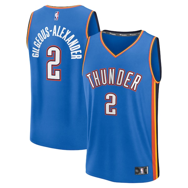 Shai Gilgeous-Alexander Oklahoma City Thunder  Fast Break Replica Player Jersey - Icon Edition - Blue