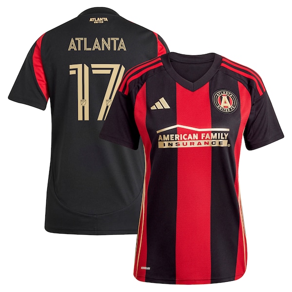 #17 Atlanta United FC adidas Women's 2025 The Connector Replica Player Jersey - Black