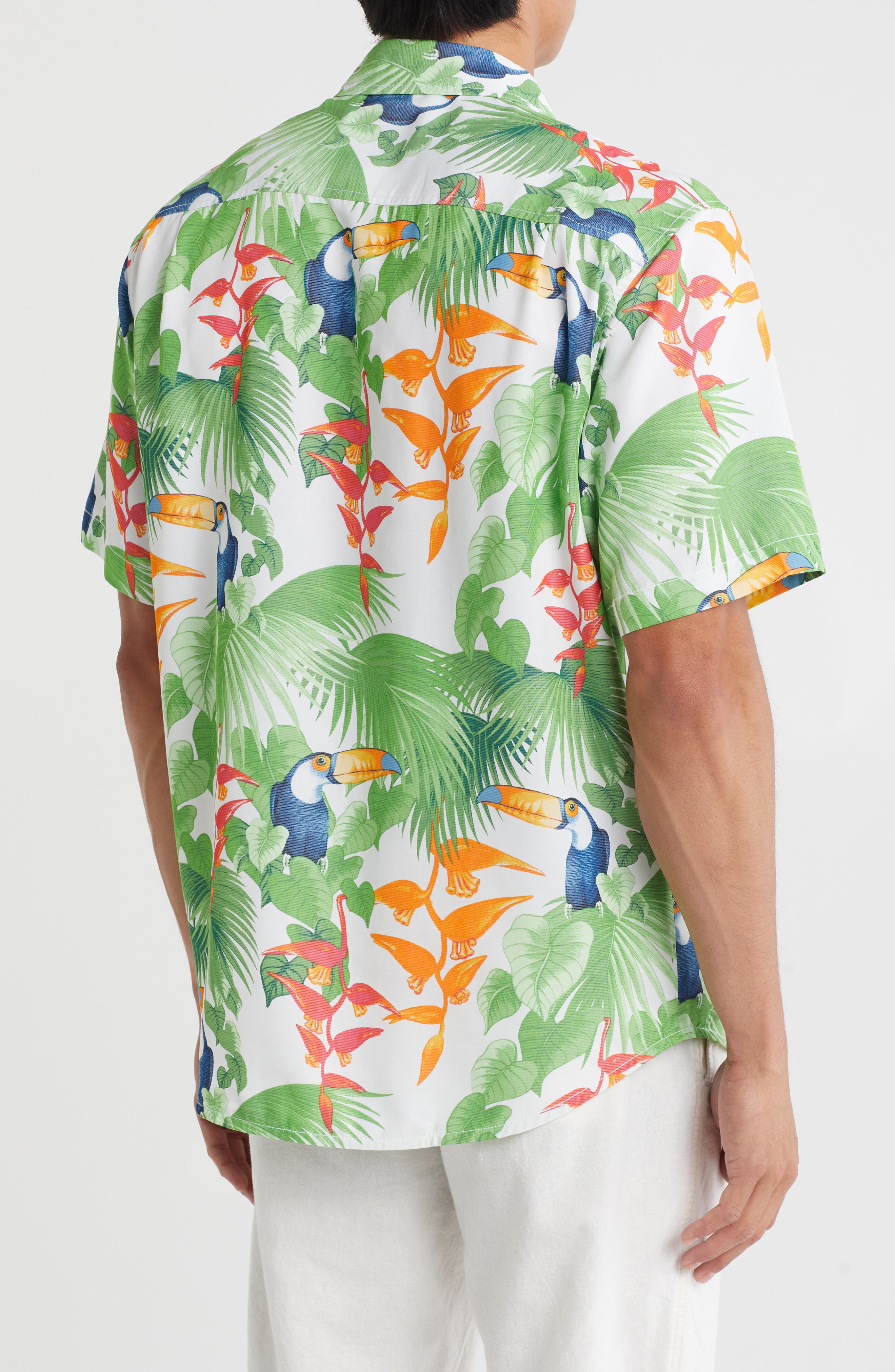 Tommy Bahama Coconut Point Toucan Chats Short Sleeve Button-Up Shirt