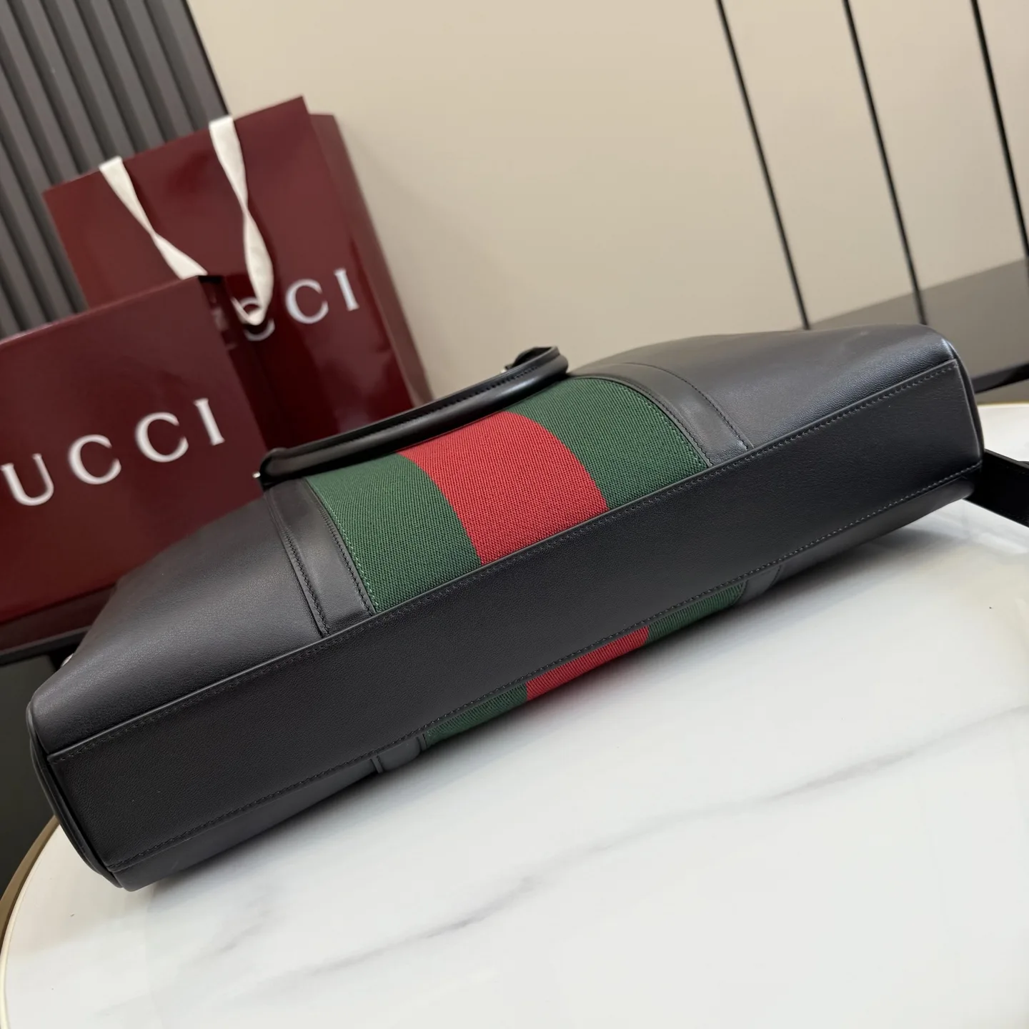 Gucci Black Generation Calfskin Top Handle Bag product photo from LabelPicks