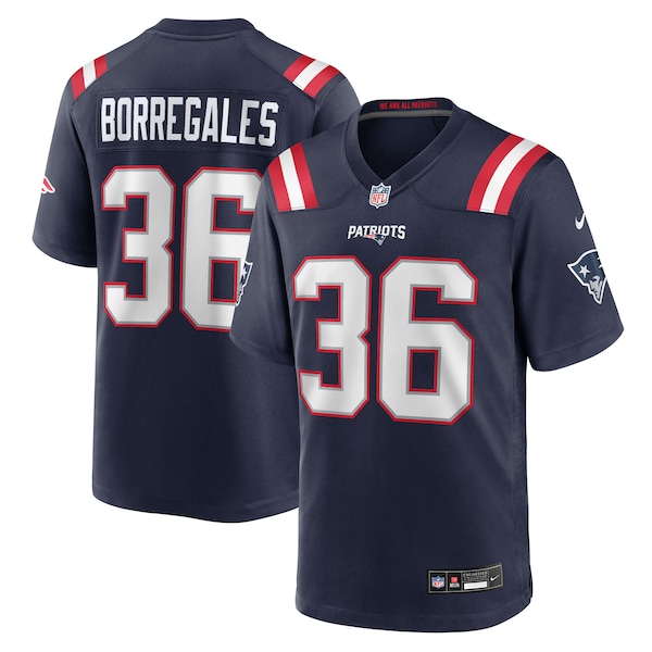 Andres Borregales New England Patriots Nike Team Game Jersey -  Navy