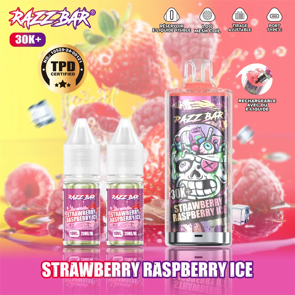 Razz Bar 30K+ Disposable Vape (2%, 30000 Puffs)
