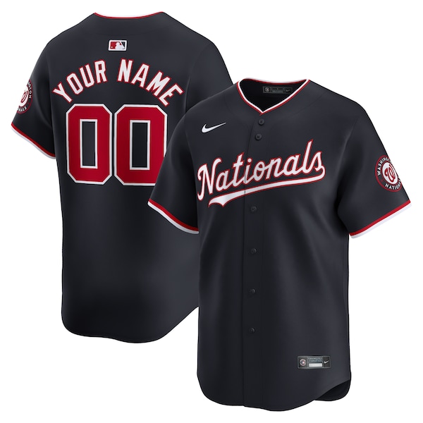 Washington Nationals Nike  Alternate Limited Custom Jersey – Navy