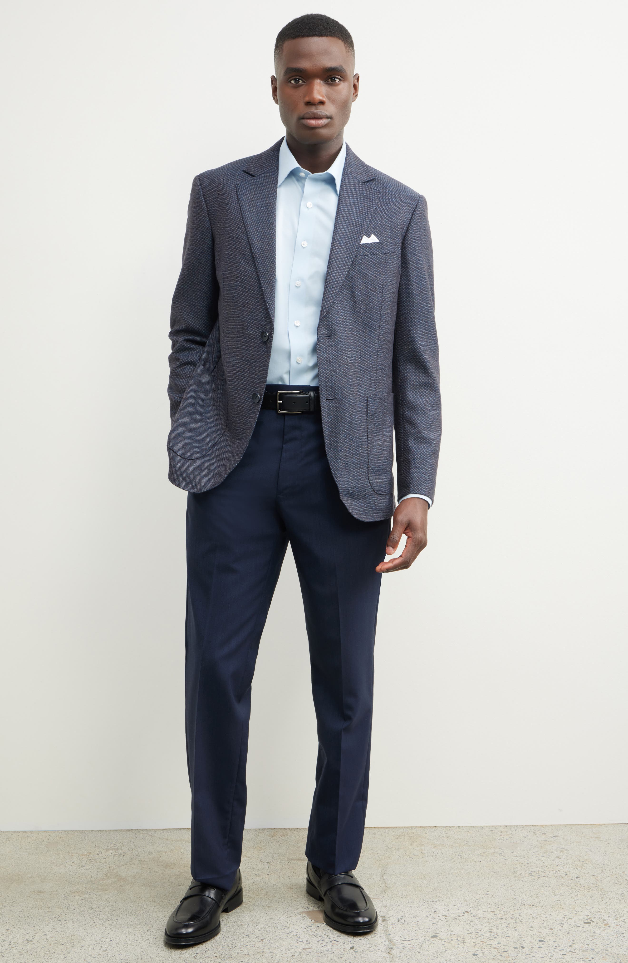 Nordstrom Nailhead Textured Wool Sport Coat