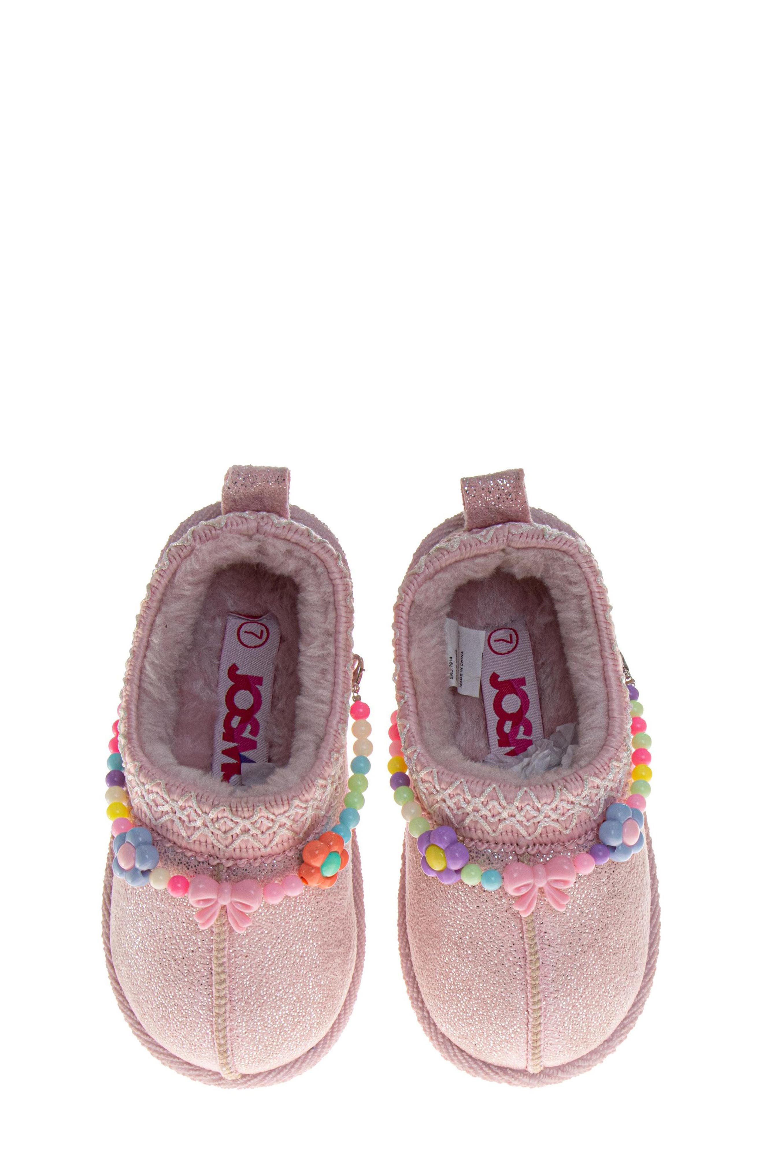 JOSMO Kids' Sparkly Scuff Slipper