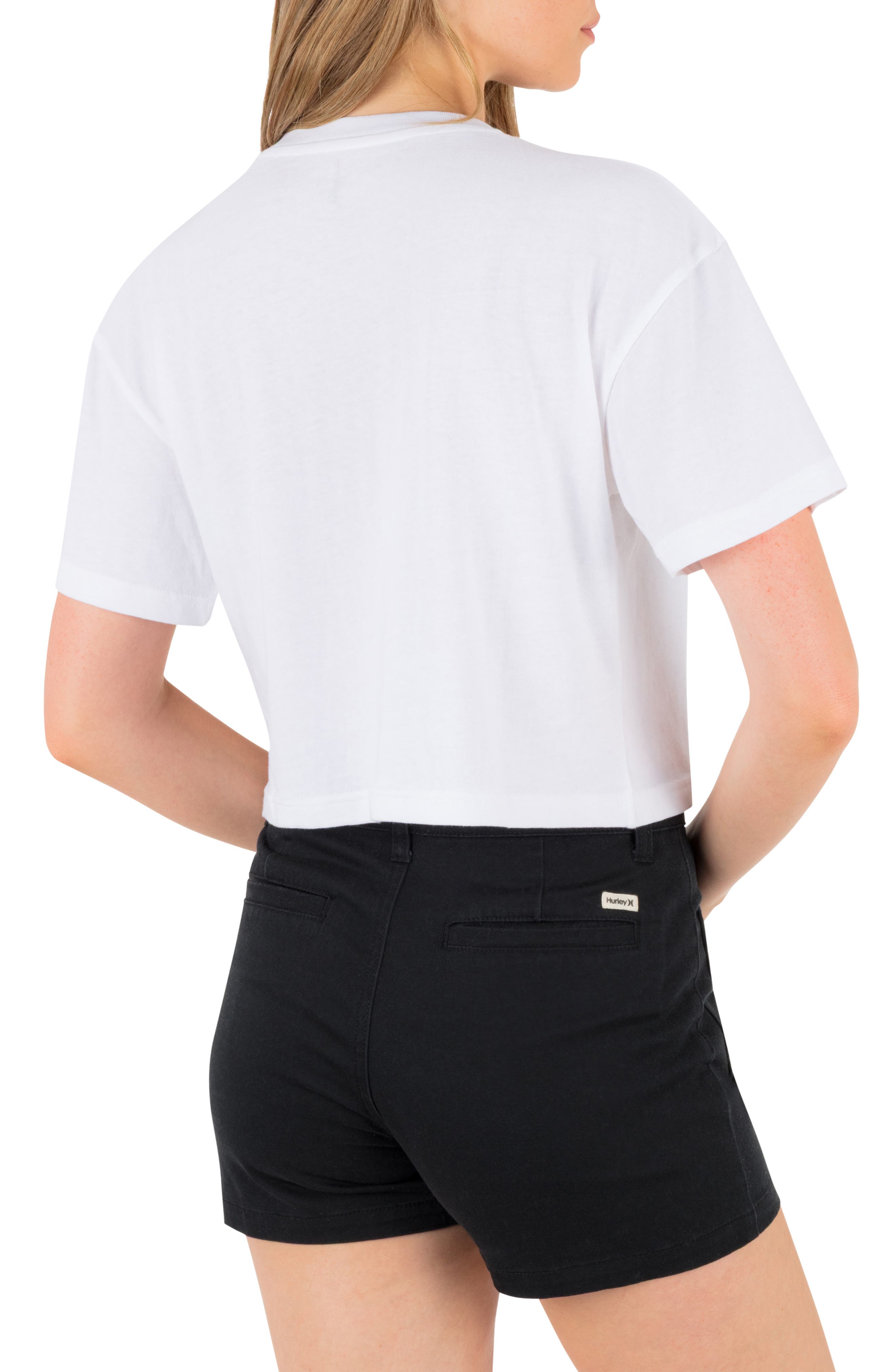 Hurley Siesta Boxy Crop Cotton Graphic T-Shirt