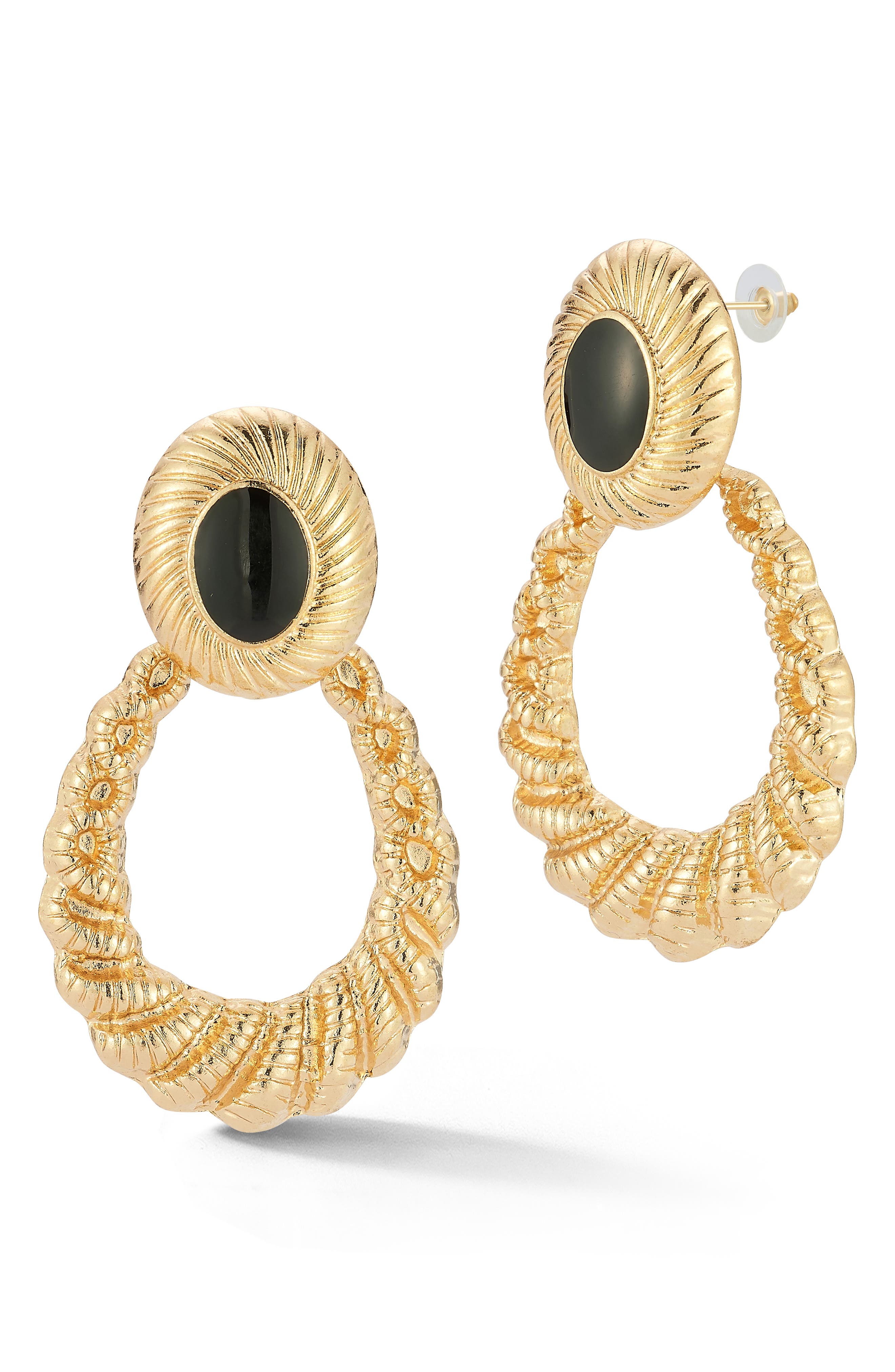 SPHERA MILANO Twisted Doorknocker Drop Earrings