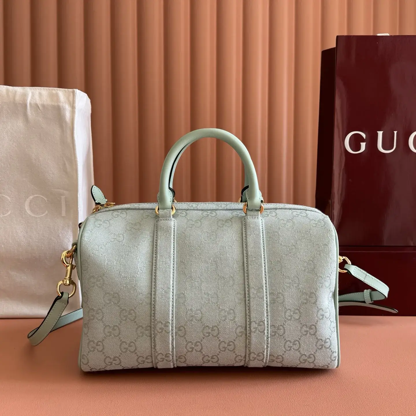 Gucci Ophidia Green GG Supreme Canvas Top Handle Bag product photo from LabelPicks