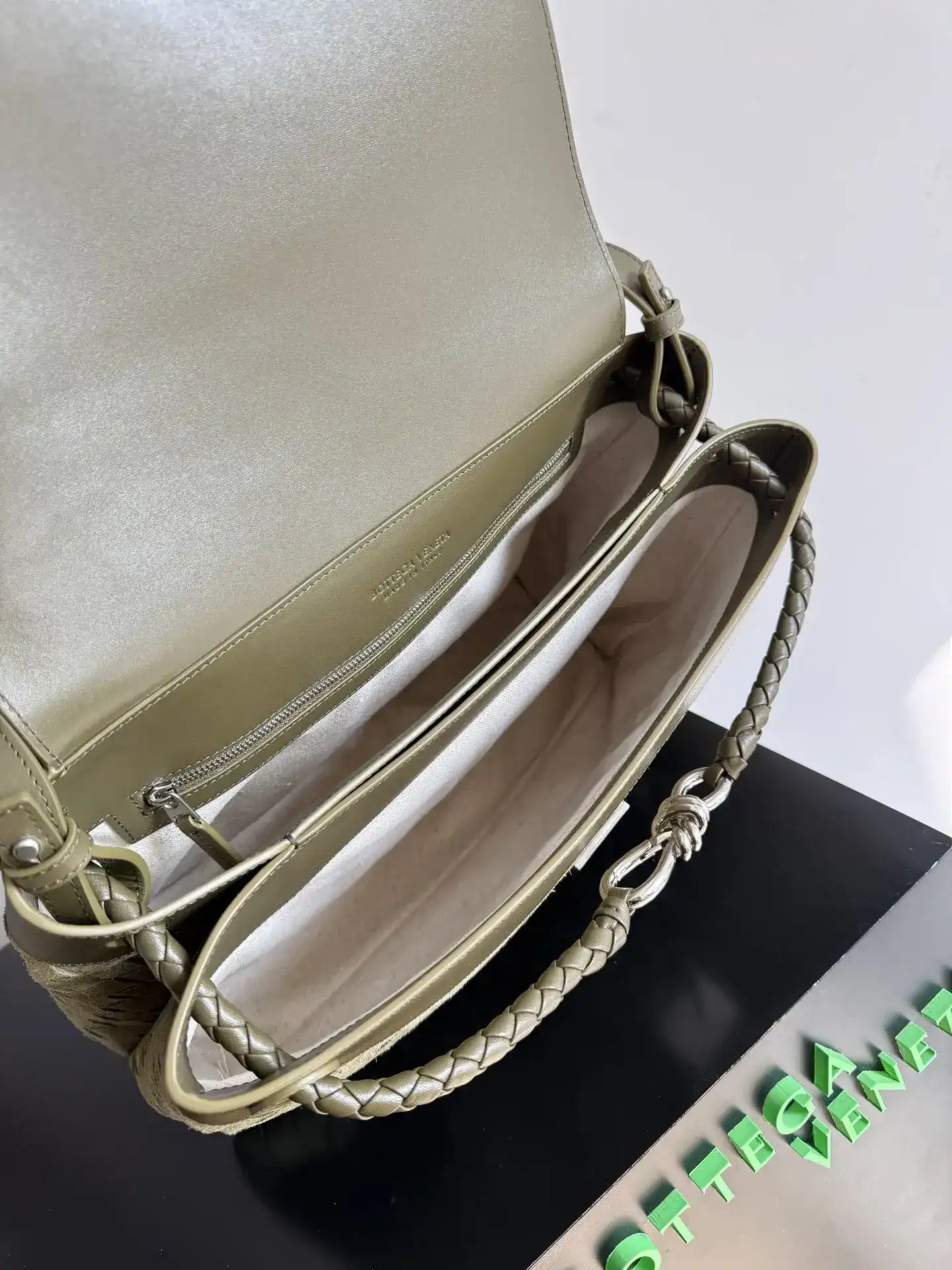 Bottega Veneta Suede Leather Andiamo Crossbody Bag product photo from LabelPicks