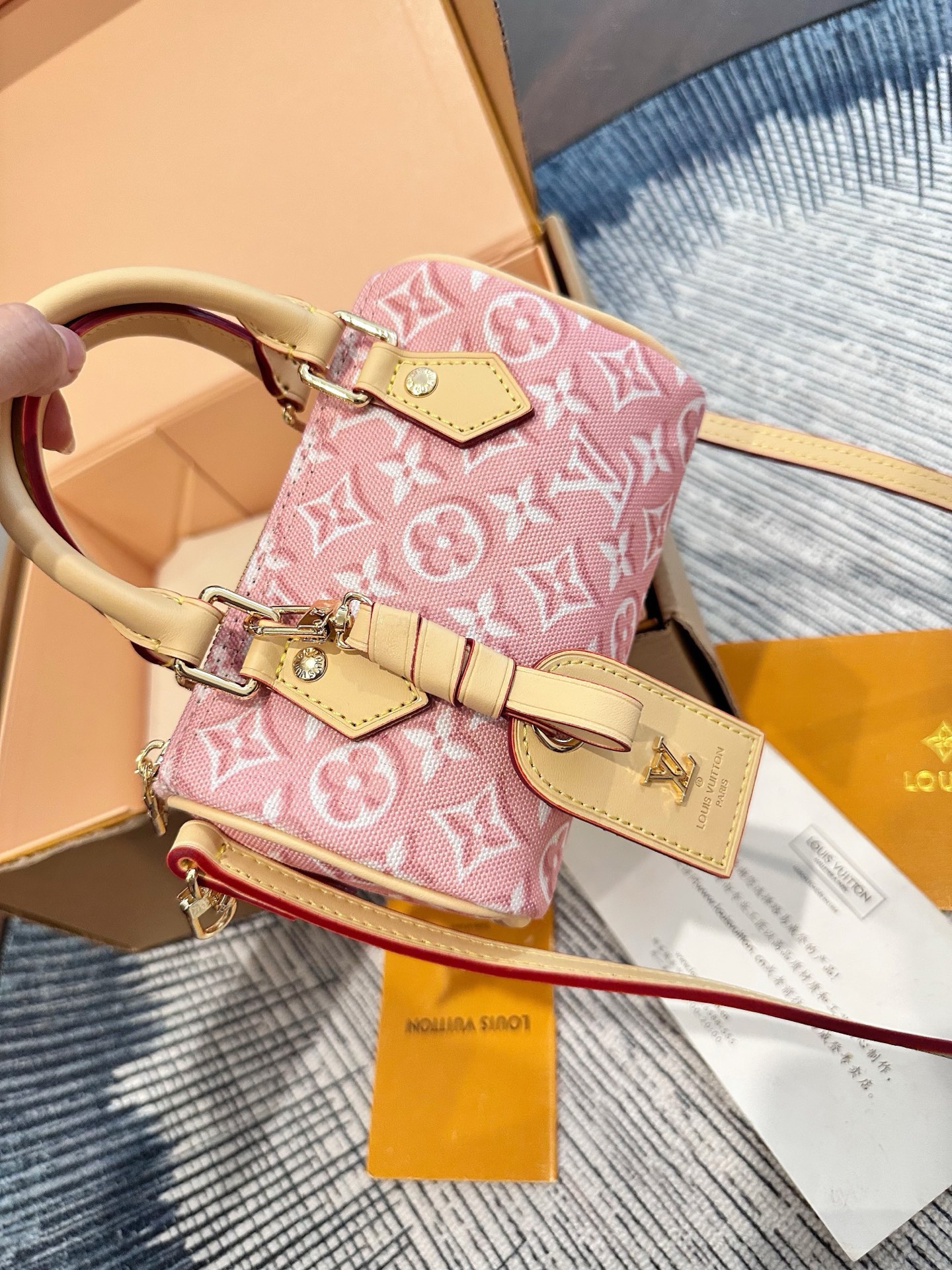 LV Nano Speedy Embossed Bag