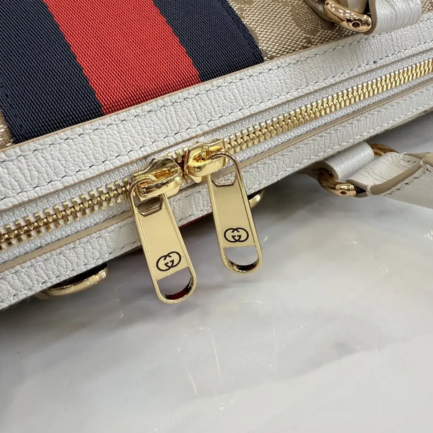 Gucci White Quilted Leather Top Handle Bag product photo from LabelPicks