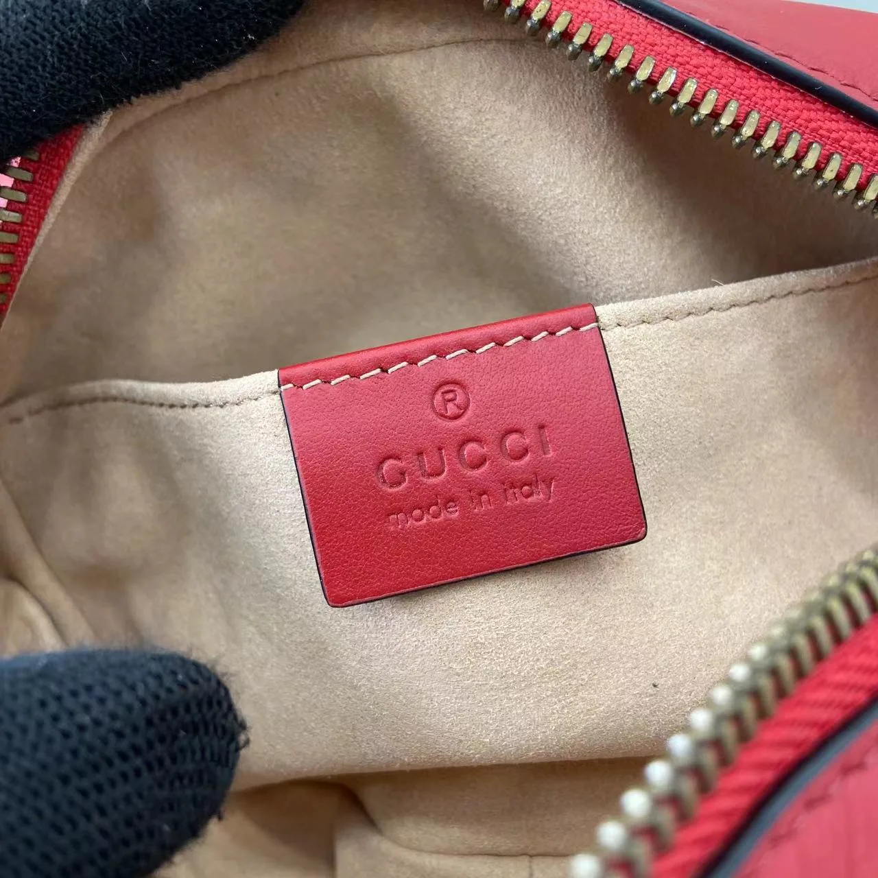 Gucci Marmont Red GG Supreme Canvas Crossbody Bag product photo from LabelPicks