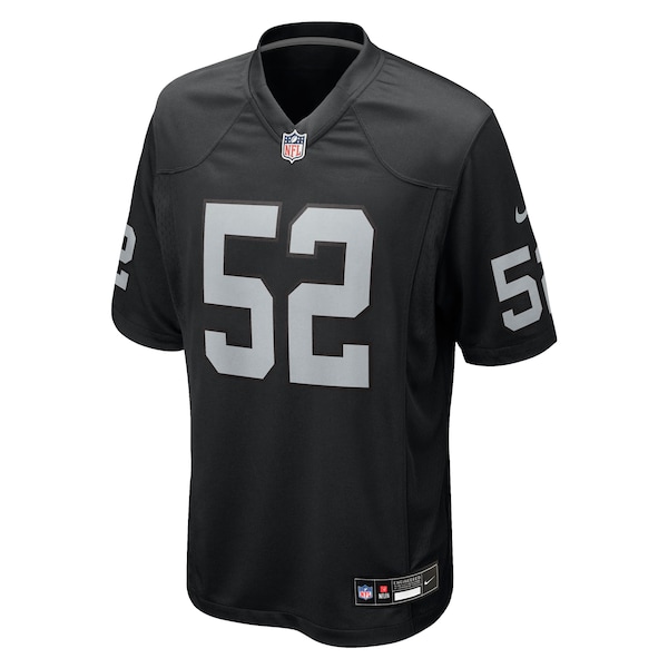 Elandon Roberts Las Vegas Raiders Nike Team Game Jersey -  Black