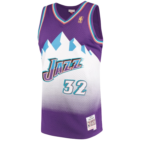 Karl Malone Utah Jazz 1996/97 Hardwood Classics Swingman Jersey - Purple
