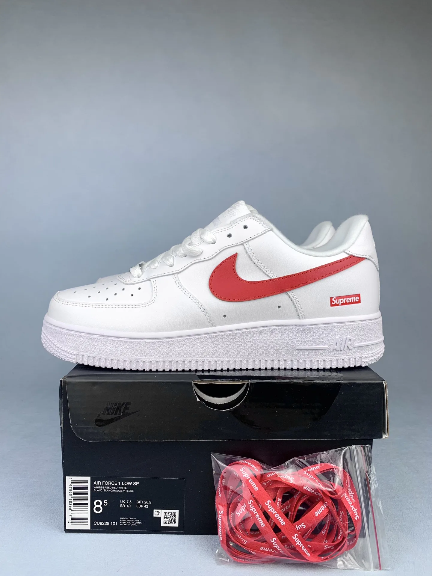 Supreme x Nike Air Force 1 Low “Shanghai” Shoes product photo from LabelPicks