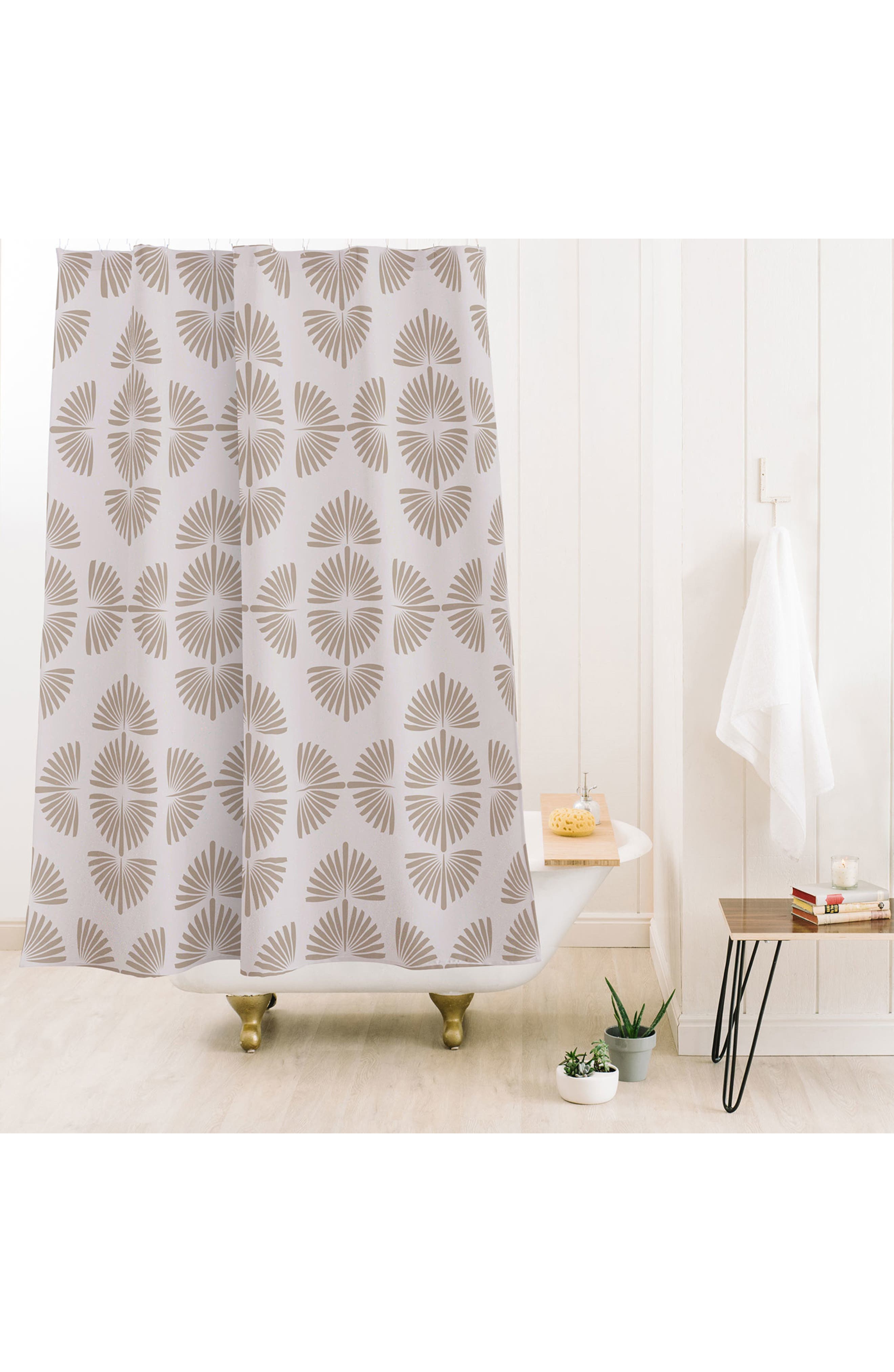 Deny Designs Orio Neutral Print Shower Curtain