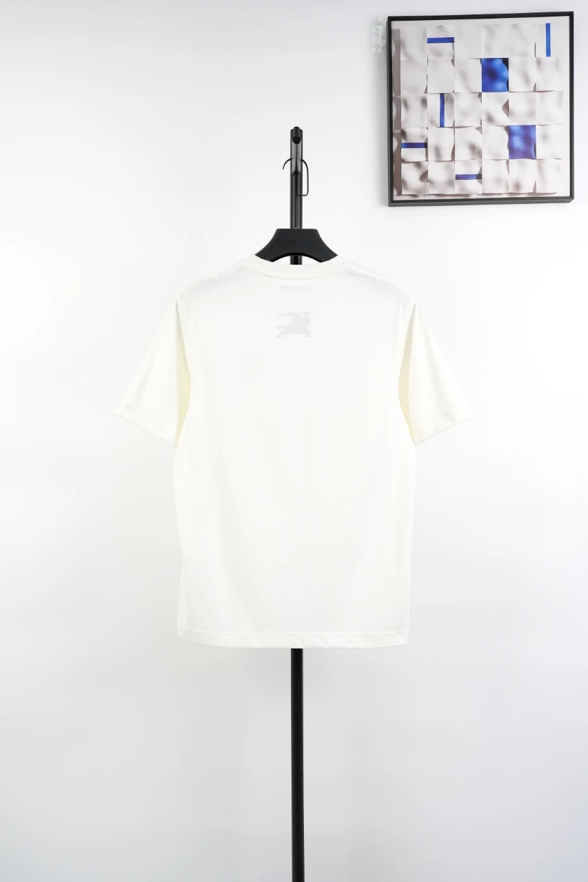 Burberry White Double Equestrian Knight Embroidered T-Shirt product photo from LabelPicks