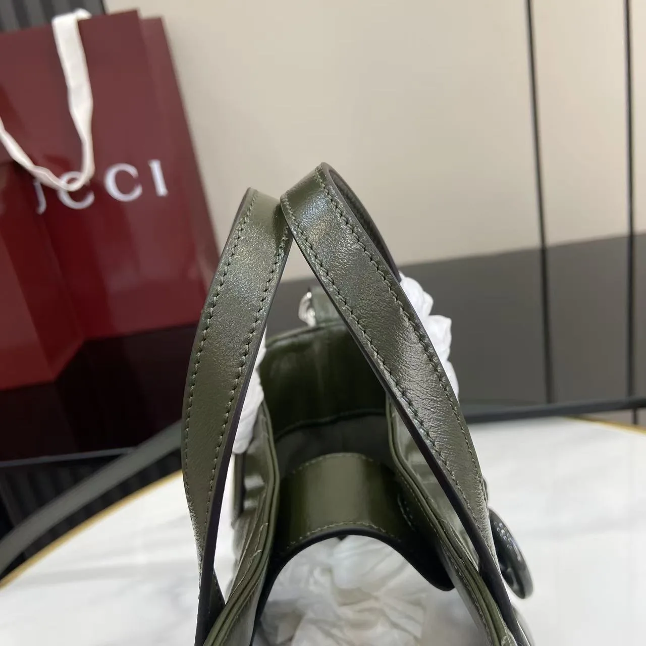 Gucci Green Marmont GG Supreme Canvas Tote Bag product photo from LabelPicks